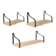 thumbnail image 1 of Floating Shelf, Strong Bearing Wall Mounted Rustic Wood Shelves  For Office, 1 of 8