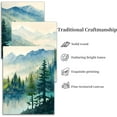 thumbnail image 2 of Green Forest Wall Art Set Nature Landscape Painting Canvas Prints for Living Room - 12"x16"x3 Piece Lake Sence Pictures Bedroom Office Modern Home Decor, 2 of 7