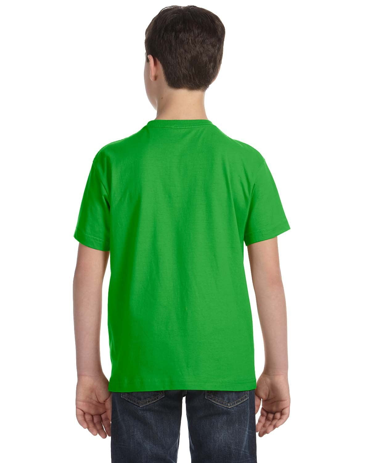 Aquaguard Boys 3-Pack T-Shirt Crew Neck Short Sleeve 100% Cotton Tee, Size: 4-14 - Small - Apple