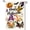 White, variant on Sm:)e Pumpkin Bat Happy Halloween Garden Flag 12 x 18 Inch, Double-Sided Printing, Outdoor Welcome Decor for Yards