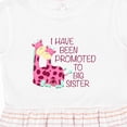 thumbnail image 4 of Inktastic I Have Been Promoted to Big Sister Pink Girls Toddler Dress, 4 of 5
