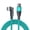 1m-Green, variant on Flexible Reversible USB C Fast Charging Wire With Light Display For Electronics