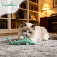 thumbnail image 4 of Byujiro Silicone Shark Cat Teething Toy with Catnip Interactive Dental Chew Toy Textured Design for Kittens & Cats to Clean Teeth, Relieve Stress & Boredom, 4 of 7