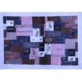 thumbnail image 1 of Ahgly Company Machine Washable Indoor Rectangle Abstract Blue Contemporary Area Rugs, 4' x 6', 1 of 4