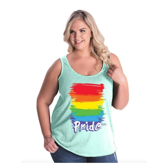 Women's Plus Size Tank Top - Rainbow Pride