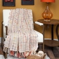 thumbnail image 5 of Parkland Collection Adlily Transitional Multicolored HANDLOOMed 52" x 67" Cotton Throw Blanket, 5 of 5