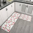 thumbnail image 2 of Pioneer Flower Floral Print Pattern Kitchen Rugs Sets Of 2,Anti Fatigue Kitchen Mat Rugs Non Slip Washable,Decorative Kitchen Floor Mats for Kitchen,Sink,Laundry,17"x30"+17"x47", 2 of 7