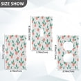 thumbnail image 2 of Light Switch Cover Switch Plate Outlet Cover Plug Cover for Electrical Toggle Switch Peach Holly Leaves and Berries, 2 of 6
