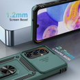 thumbnail image 2 of for Galaxy A14 5G Phone Case,Slide Camera Cover HD Screen ProtectorMilitary Grade Shockproof Ring Holder Kickstand Protective for Samsung Galaxy A14 5G Case, Pine Green, 2 of 6