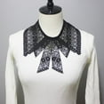 thumbnail image 6 of Sophisticated Embroidery Lace Bowknot Fake Collar Embellishment for Garment, 6 of 20