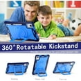 thumbnail image 5 of elitegadget Case for Lenovo Tab M11 11 inch Tablet (TB-330FU / TB-331FC) 2024 Released - Heavy Duty Impact Resistant Case Cover with Rotating Ring Stand (Navy Blue/Blue), 5 of 6