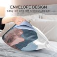 thumbnail image 4 of Yayeee Pillowcase King Size Set of 2 Satin Wrinkle Resistant Pillow Case, Art Mountain and Sun Pattern, 4 of 7