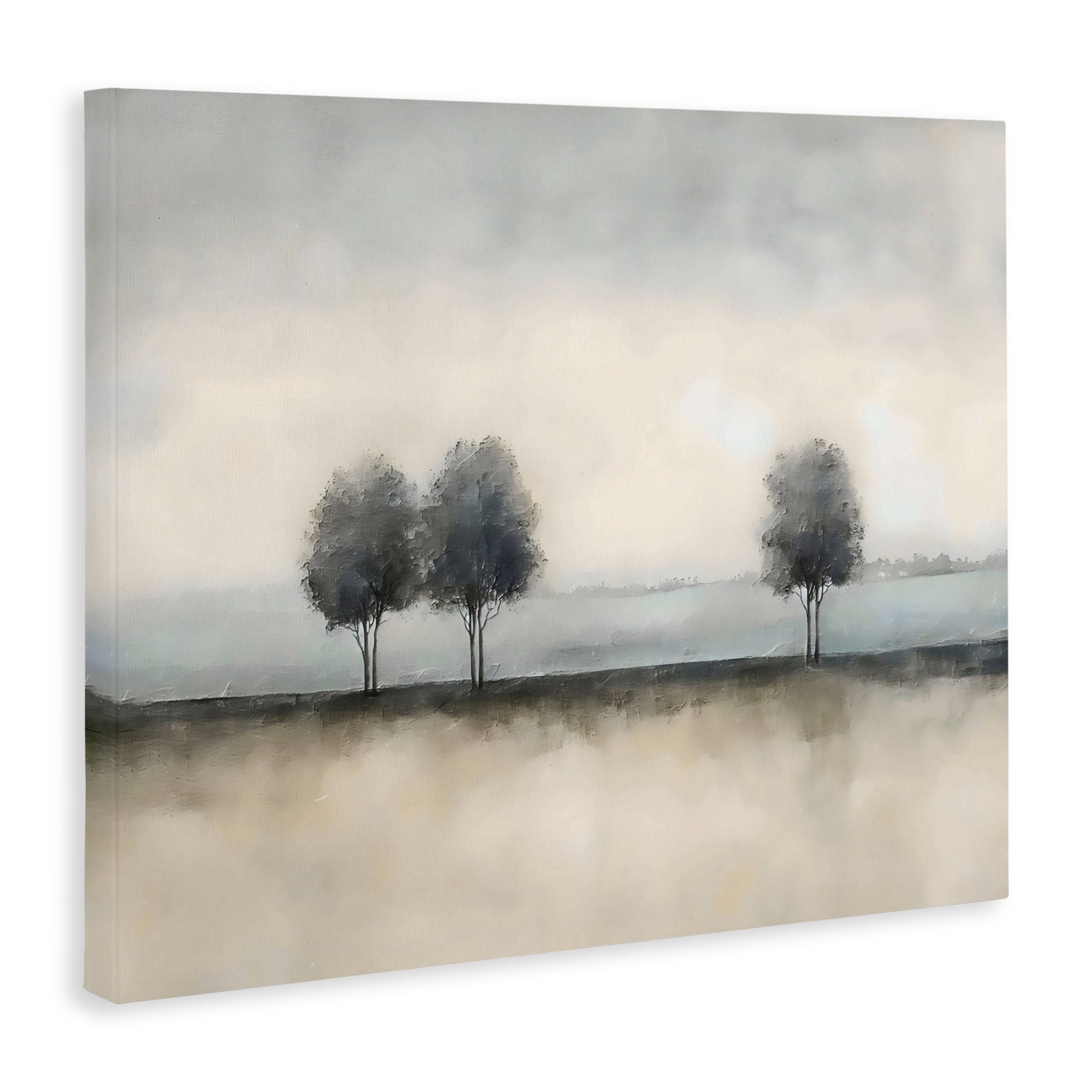 Stupell Industries Muted Trees Horizon Canvas Wall Art, design by Riley B