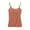 Brown, variant on Women's Plus Size Yoga Dance Top, Thin Spaghetti Strap Sleeveless Tank with Built in Bra, Sports Camisole for Workout or Daily Wear, Breathable and Stretchy Blue XXXXXXL