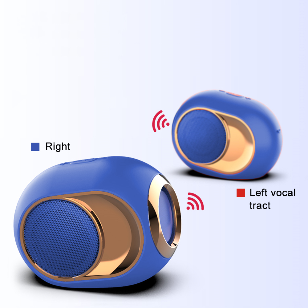 Wireless Speaker Stereo Bluetooth Speaker Player, Golden Egg Wireless Bluetooth Speaker Super Strong Subwoofer Portable - image 3 of 9