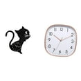 thumbnail image 1 of Reloj De Pared De Acrílico Moderno Y Estético Con Diseño De Gato De Dibujos Animados, Con Diseño Digital Colgante, Grande, Vintage, De Bajo Ruido, Para Sala De Estar, Comedor, Gimnasio En, 1 of 8