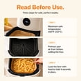 thumbnail image 6 of GUSTO 8 -inch Square Air Fryer Liners, Disposable Non-Stick Unbleached Parchment Paper Basket Liners, 125 Count, 6 of 8
