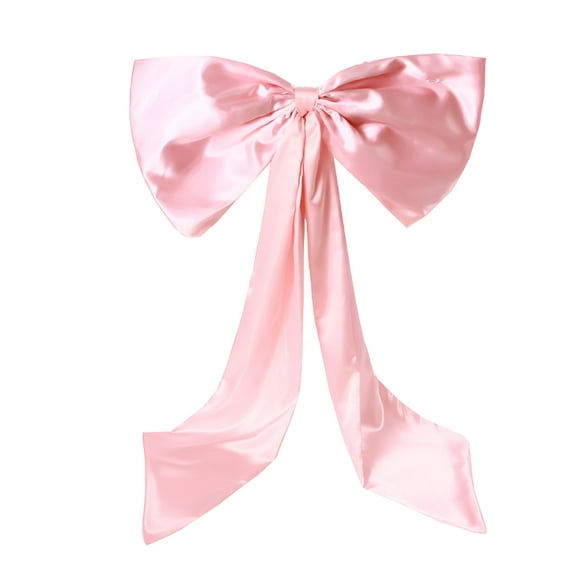 LAMIRO Large Pink Bow Decor 24X36 Inch - Big Wall Bow Decorations for Coquette Room,Graduation & Bachelorette
