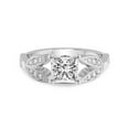 thumbnail image 4 of IGI Certified 3 Carat Princess Shape Lab Grown Diamond Engagement Ring | 14K White Gold | Nova Split Shank Vintage Diamond Ring | FG-VS Quality Friendly Diamonds, 4 of 6