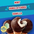 thumbnail image 3 of Drumstick Simply Dipped Vanilla or Mint Sundae Cones Variety Pack, Kosher, 8 Count, 3 of 16