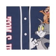 thumbnail image 5 of Tom and Jerry Women's Baseball Jersey Shirt, Classic Printed Cartoon Jersey Shirt Blue - L, 5 of 6