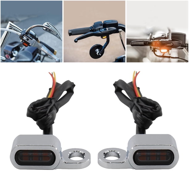 Luz Indicadora de Señal de 2 Piezas para Turismo - De humo Humo plateado shamjiam señales de de motocicleta