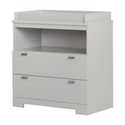 South Shore Reevo Changing Table with Storage, Gray