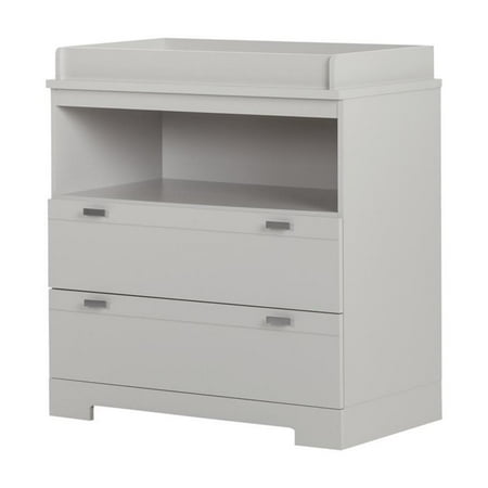South Shore Reevo Changing Table with Storage, Gray