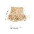 thumbnail image 5 of LOLIPPYY 4pcs BJD Doll Hair Wigs Soft High Temp Silk Curly Hair Extensions Replacement Pieces for Crafts and Doll Making Decoration, 5 of 7