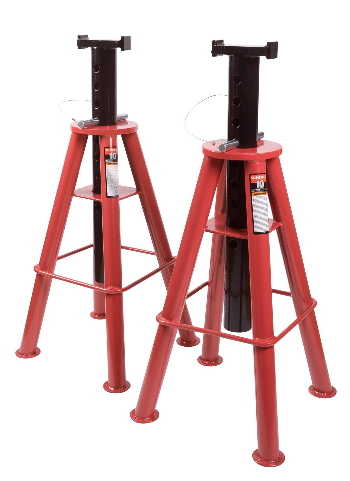 Sunex Tools 1410 10 Ton High Height Pin Type Jack Stands (Pair