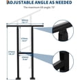 thumbnail image 2 of YUSAZENS 2 Pack 2 Step Composite Stair Handrail, Heavy Duty Outdoor Step Railing for Porch Deck Entryway Safety Guard, 2 of 6