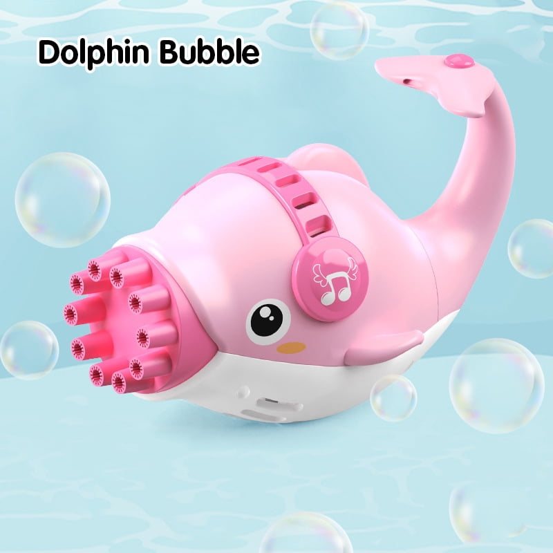 dayalina Dolphin Bubble Machine 10Hole Children's Electric Gatling Dolphin Bubble Toy Stall Toy