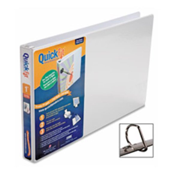 Stride- Inc. Reliure à Anneaux en D - Capacité de 1 Po - 11,50 Po X 19 Po - Blanc
