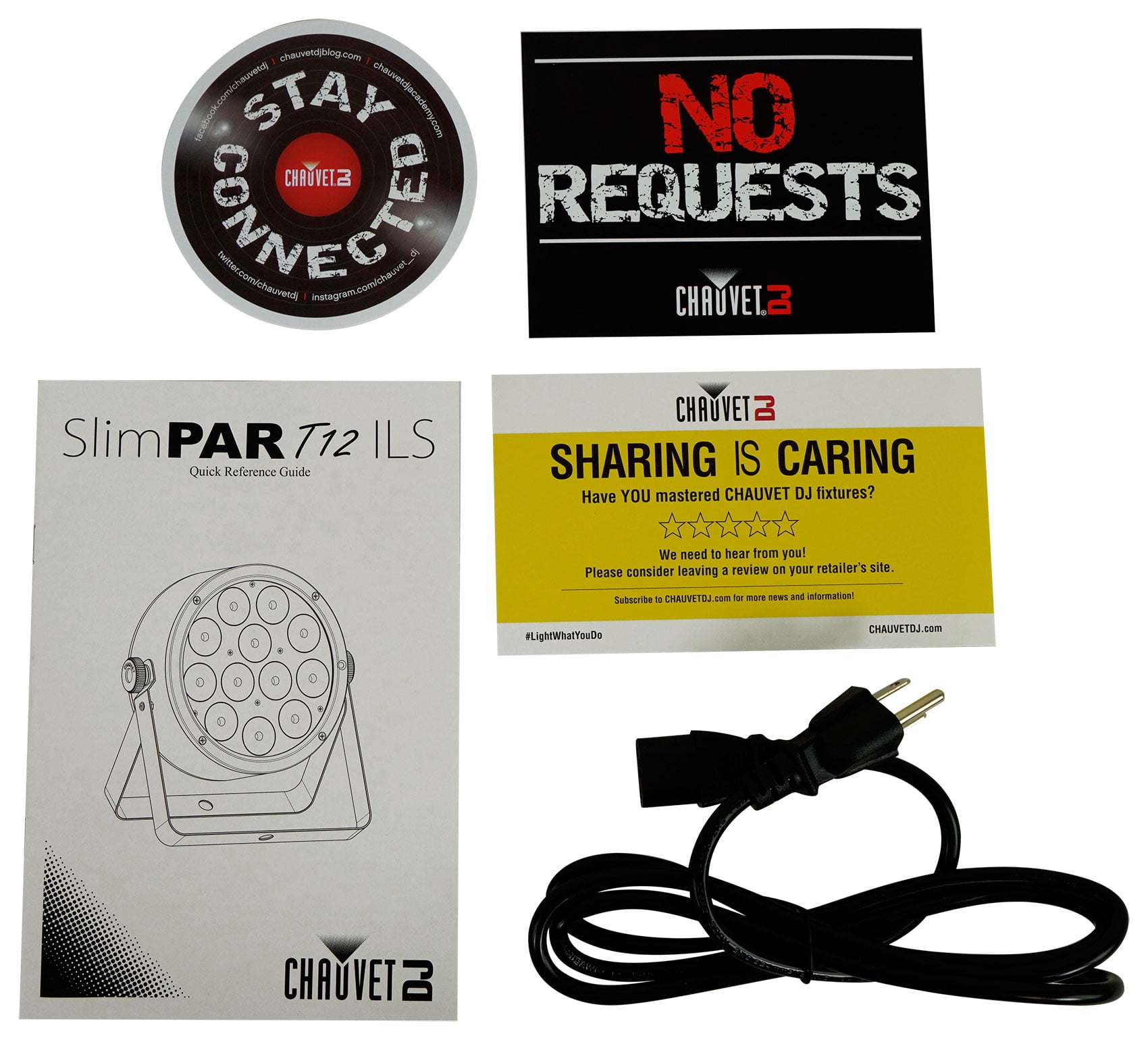 (2) Chauvet DJ SlimPAR T12 ILS RGB LED D-Fi USB DMX Par Stage/Party Wash Lights