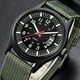 thumbnail image 3 of Reloj de Pulsera con Movimiento de Cuarzo Analógico Militar para Hombres Calendario Cinturón de Nailon Reloj de Pulsera Informal para Exteriores Caja de Acero Inoxidable ANGGREK  Otros, 3 of 6