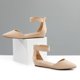thumbnail image 4 of Zapatos planos con cuña baja y correa en el tobillo para mujer DREAM PAIRS talla 7.5, 4 of 7
