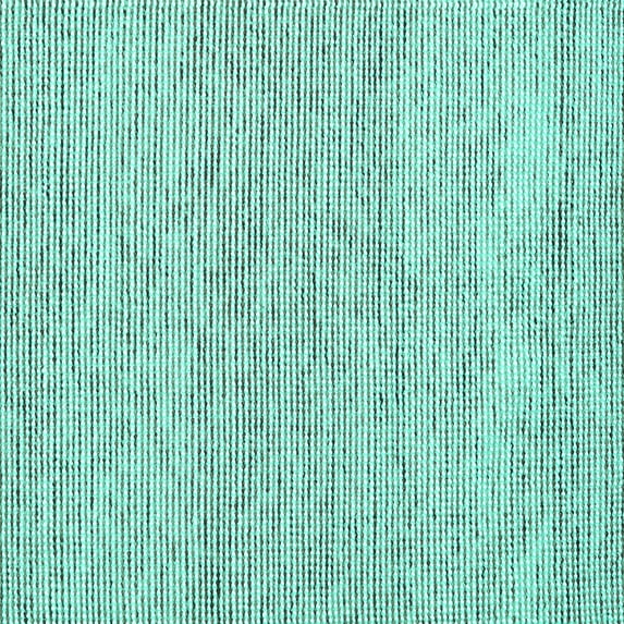 Ahgly Company Machine Washable Indoor Square Abstract Turquoise Blue Contemporary Area Rugs, 7' Square