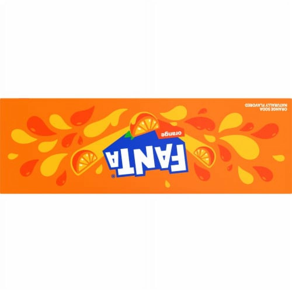 Fanta Orange Caffeine Free Soda Cans 12 pk / 12 fl oz - Pack of 2