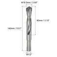 thumbnail image 2 of Uxcell 16.5mm Reduced Shank Cemented Carbide Twist Drill Bits, 1/2 Inch Straight Shank, 2 of 5