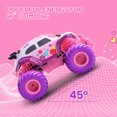 thumbnail image 3 of JoyStone Pink RC Cars for Girls, 1:18 Scale Jeep Remote Control Car, 30 Min Playtime 2.4Ghz LED Light Off-Road Pink Monster RC Trucks, 3 of 8