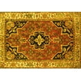 thumbnail image 1 of Ahgly Company Machine Washable Indoor Rectangle Oriental Yellow Traditional Area Rugs, 8' x 10', 1 of 4