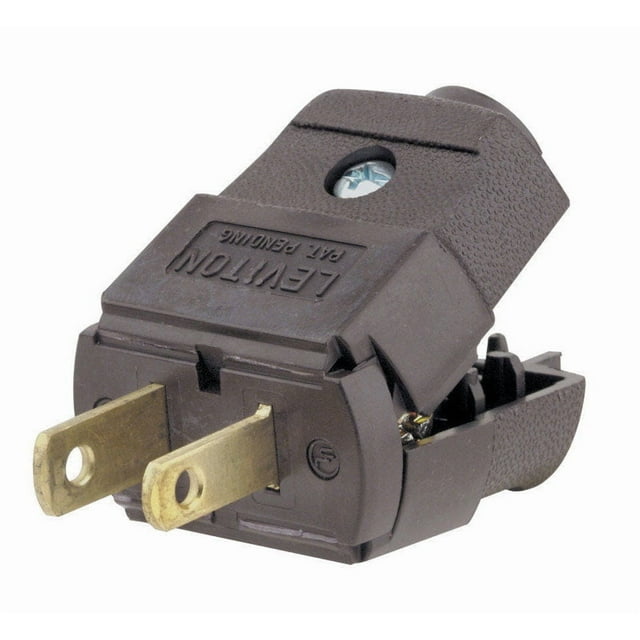Enchufe polarizado Leviton comercial/residencial 15A 2P 2W 20-16 AWG