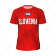 thumbnail image 2 of Unisex Slovenia Flag 3D Printed T-shirt Fans Mesh tshirt For Running Bike Soccer Tennis Fitness Sports Exclusive, 2 of 12