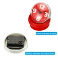 thumbnail image 5 of Waterproof Shower Clock Mini Bathroom Mirror Wall Clocks with Suction Cup, Red, 5 of 7