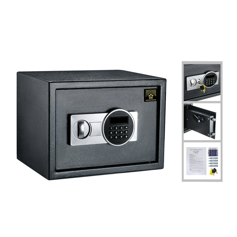 Digital Safe-Electronic Steel Safe with Keypad, 2 Manual Override