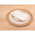 thumbnail image 3 of Unique Bargains Set of 4 Placemats for Dining Table Decor Table Mats Beige 14x14in, 3 of 7