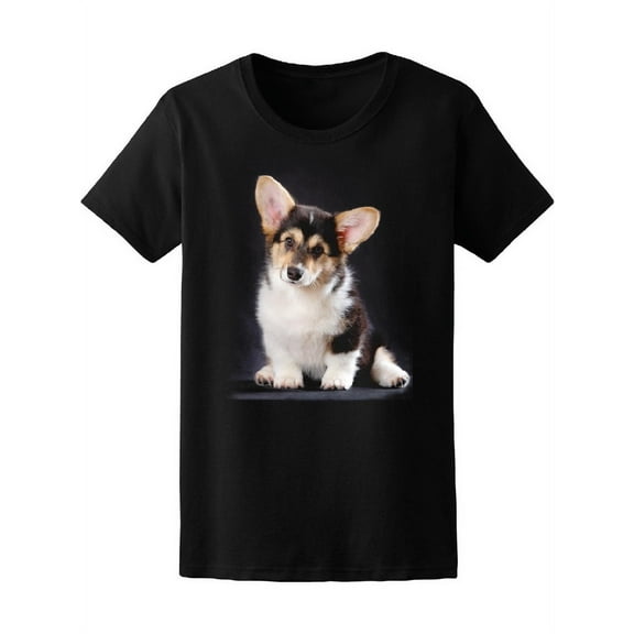 Smartprints Womens Graphic Tee - Pembroke Corgi Puppy - Regular Fit 100% Cotton