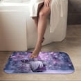 thumbnail image 4 of 1pc Purple Christmas Gnome Absorbent Non-Slip Bathroom Thickened Flannel Rug Decor,Soft,Quick Drying,Suitable For Indoor/outdoor Use,Bathrooms,Bedrooms,Kitchens,Terrace,Laundry Rooms,16"x24", 4 of 9