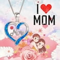 thumbnail image 5 of Fdelink a Necklace Mother's Day Gift Necklace Sterling Silver Heart Mom Pendant Necklace Jewelry Gifts for Women Birthday Anniversary, 5 of 9