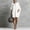 White, variant on Morttic Women's Solid Color Bohemian Batwing Sleeve Dress – Relaxed Loose Fit, Perfect for Spring/Summer Vacation White,S